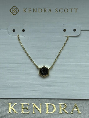 Kendra Scott Black Pendant Necklace